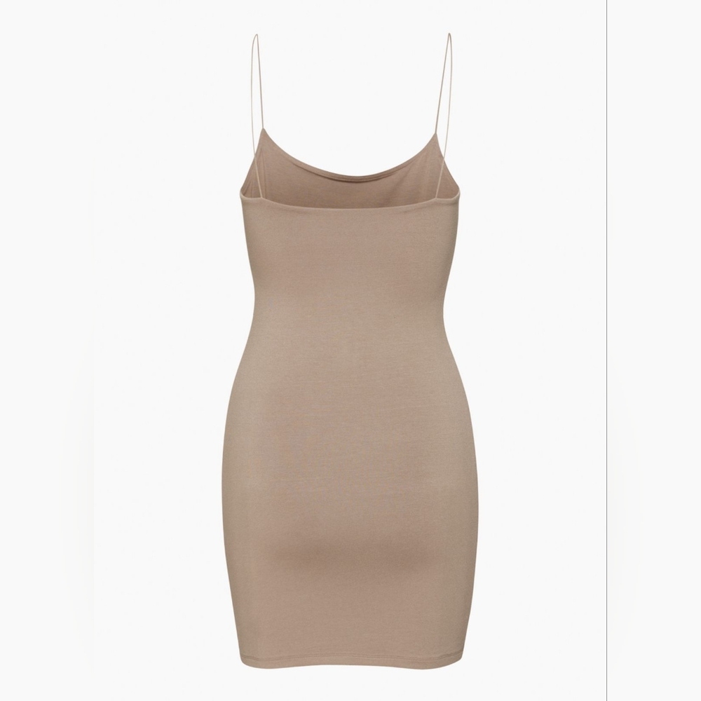 🌞ARITZIA Wilfred Free Tiny Dress Mini Bodycon Stretch Jersey Yellow Size S - Picture 7 of 12